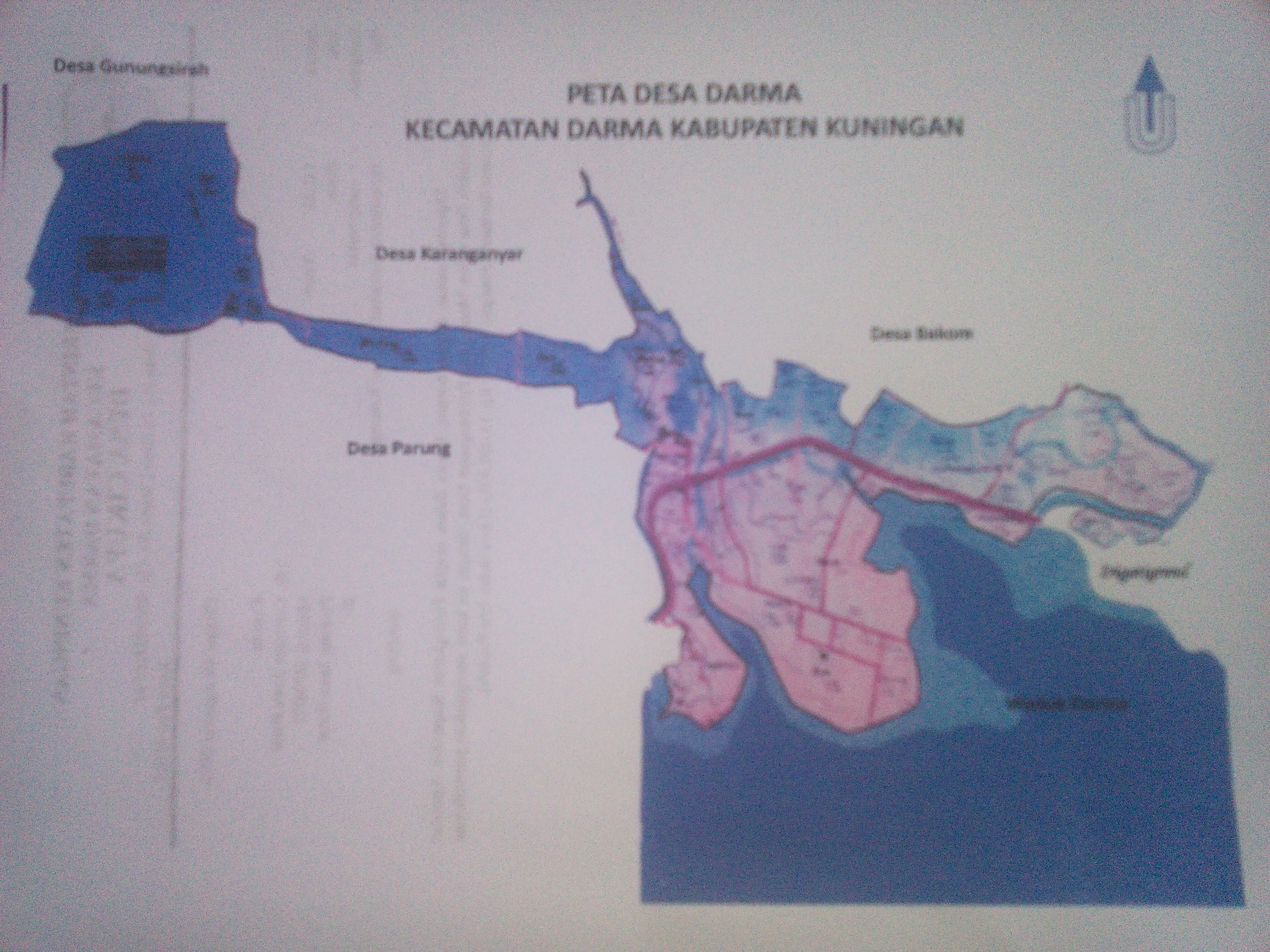 Peta Desa Desa Darma Kecamatan Darma Kabupaten Kuningan